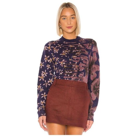 rag & bone Sweaters - Rag & Bone Alamo Floral Wool Alpaca Sweater XS